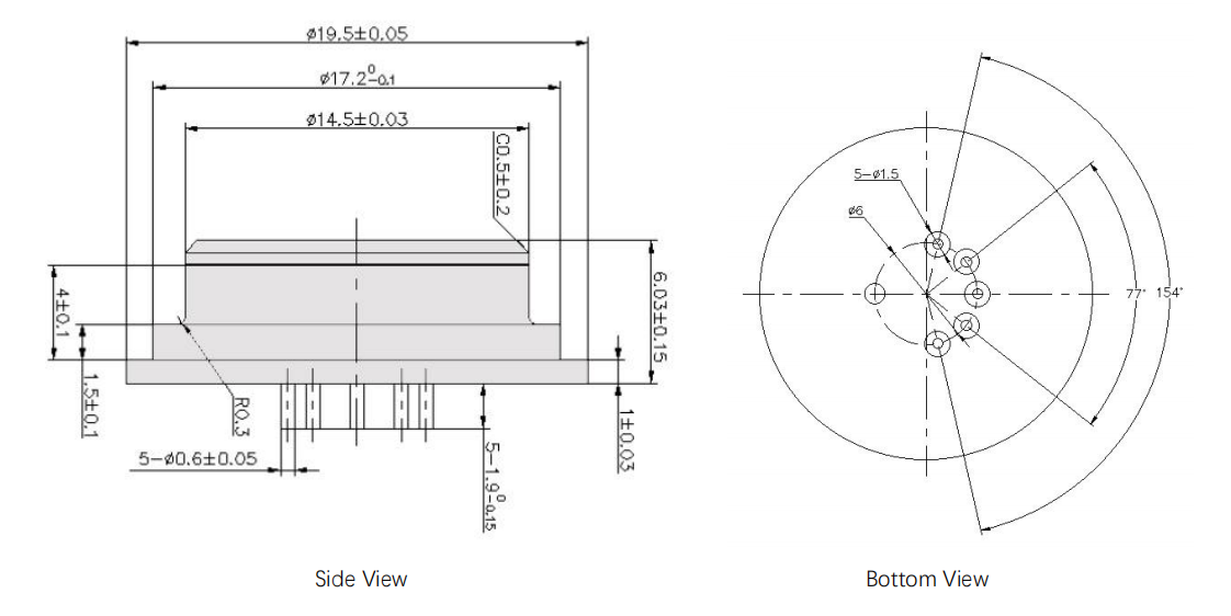 transmission fluid pressure sensor xgzp136 dimension