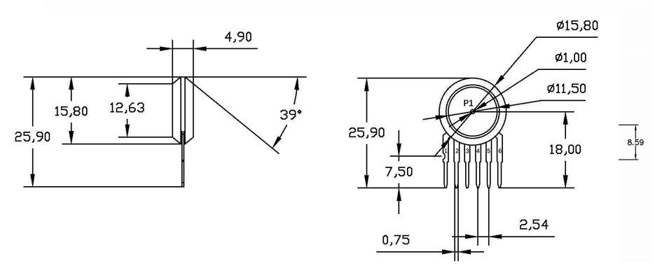 6873A. DIMENSION